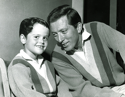 Donny Osmond and Andy Williams chat during a mid-1960s episode of The Andy Williams Show.
