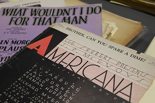 Pieces of sheet music from the early 20th century