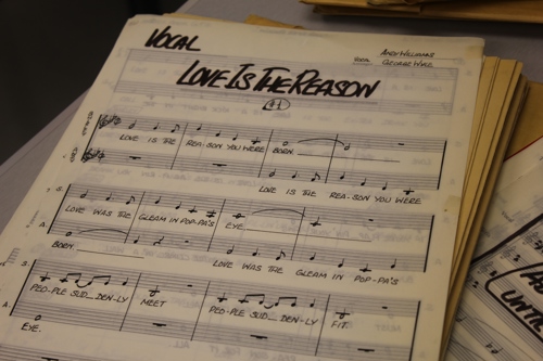 Vocal arrangement of "Love is the Reason" used on the Andy Williams Show in 1964.