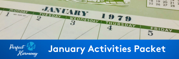 Perfect Harmony January Activities Packet