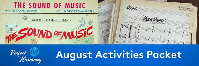 Perfect Harmony August Activities Packet