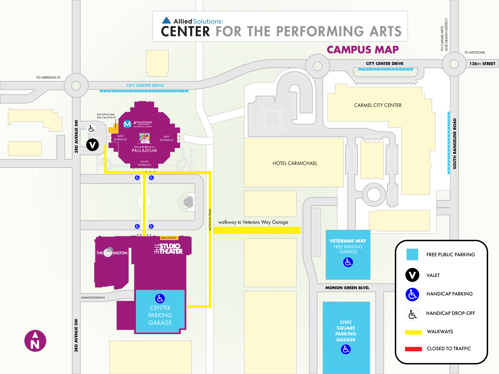 Allied Solutions Center Parking Map