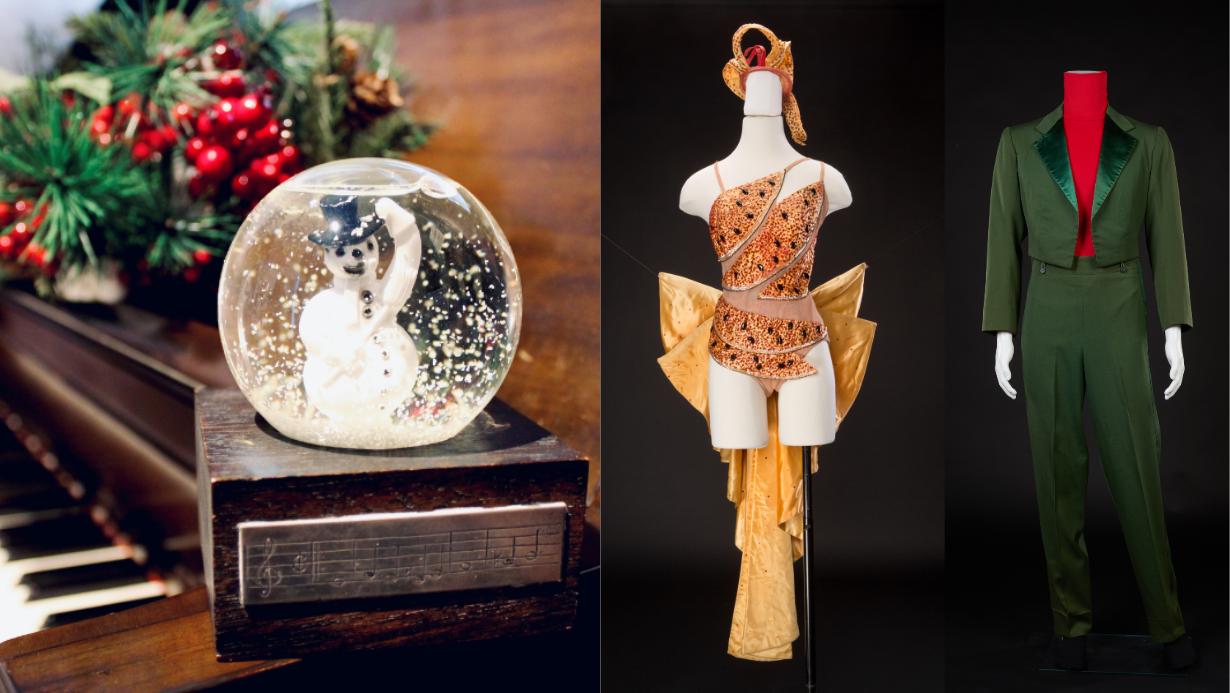 White Christmas Artifact Display